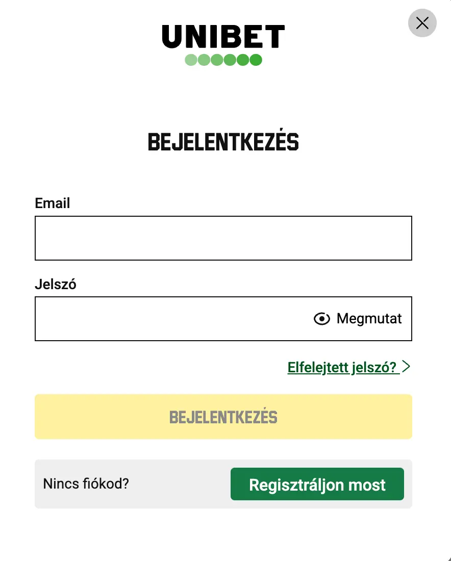 unibet bejelentkezés