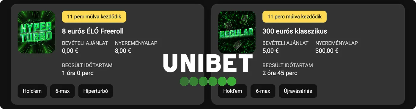 unibet póker live eseményeket